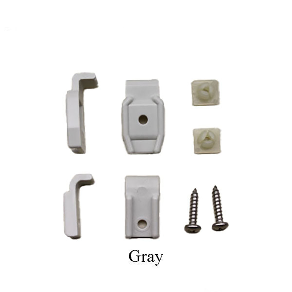 Andersen Hinge Clip Package - Narroline, Woodwright, Tilt-Wash Combination Storm Windows - Gray