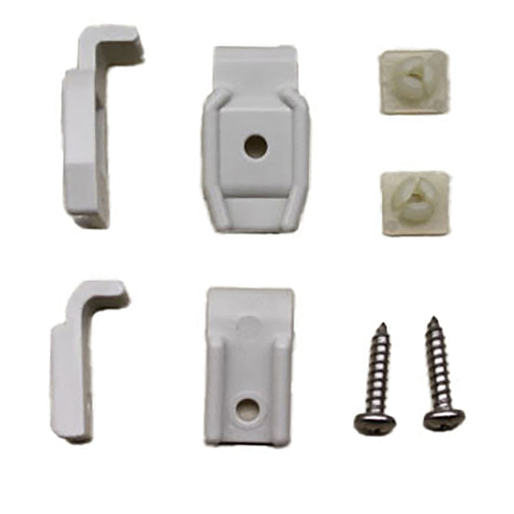 Andersen Hinge Clip Package - Narroline, Woodwright, Tilt-Wash Combination Storm Windows - Gray