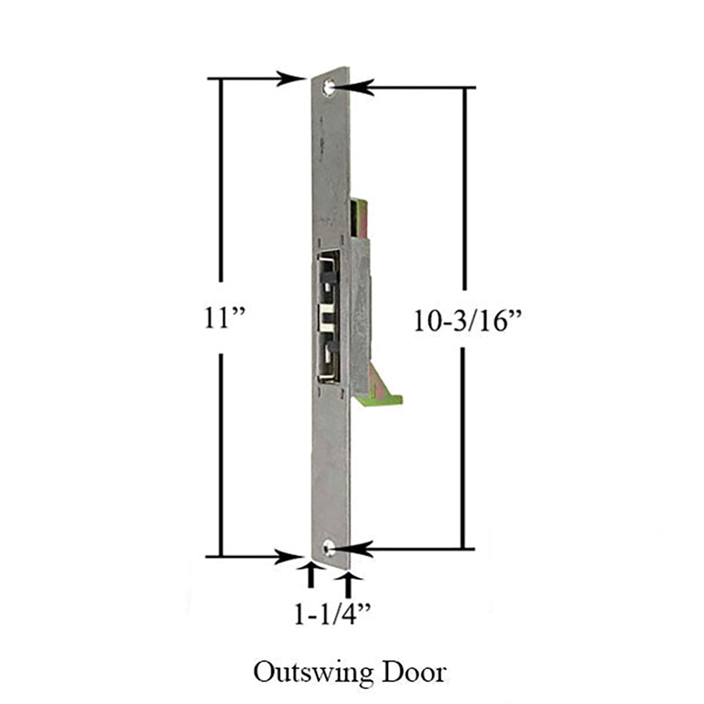 Andersen IR Latch bolt receiver w/ blocker - Out Swing Door