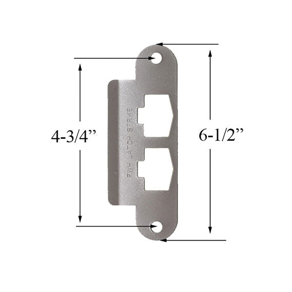 Andersen Latch & Deadbolt Strike Plate Cover, AS/SA Single Door - Stone