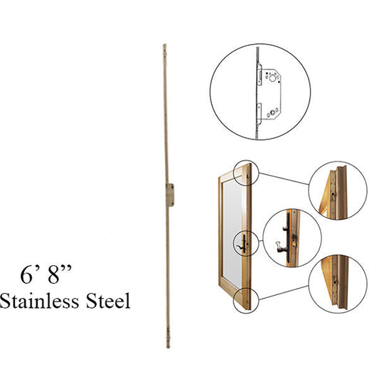 Andersen Passive 2-point Shootbolt Lock, 76-1/2 inch, 6-8 Frenchwood Door