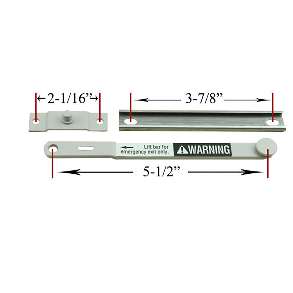 Andersen Perma-Shield Casement Windows - Sash Support Hardware Kit - Universal - Left