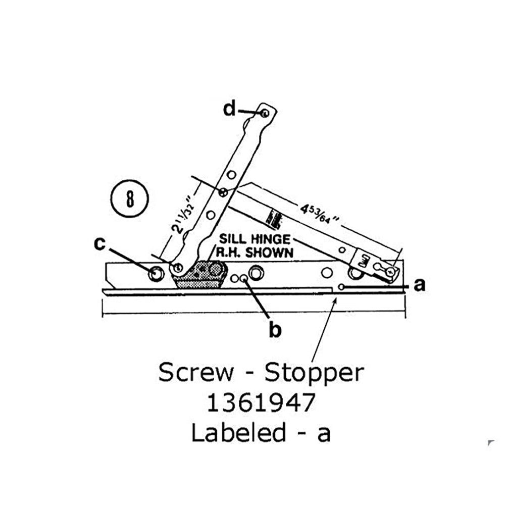 Andersen Perma-Shield Casement Windows - Screw - Stopper