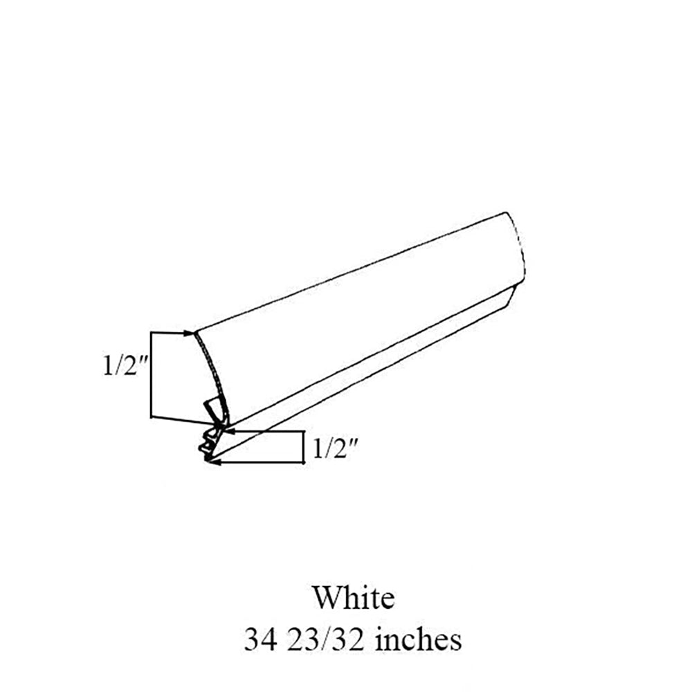 Andersen Perma-Shield Casement Windows - Weatherstrip - Waterbar - 34 23/32 inches - White