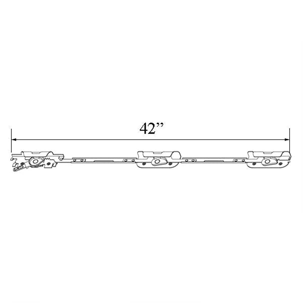 Andersen Perma-Shield Improved/E-Z Casement Lock - Triple/Long (Impact Resistant) - Left