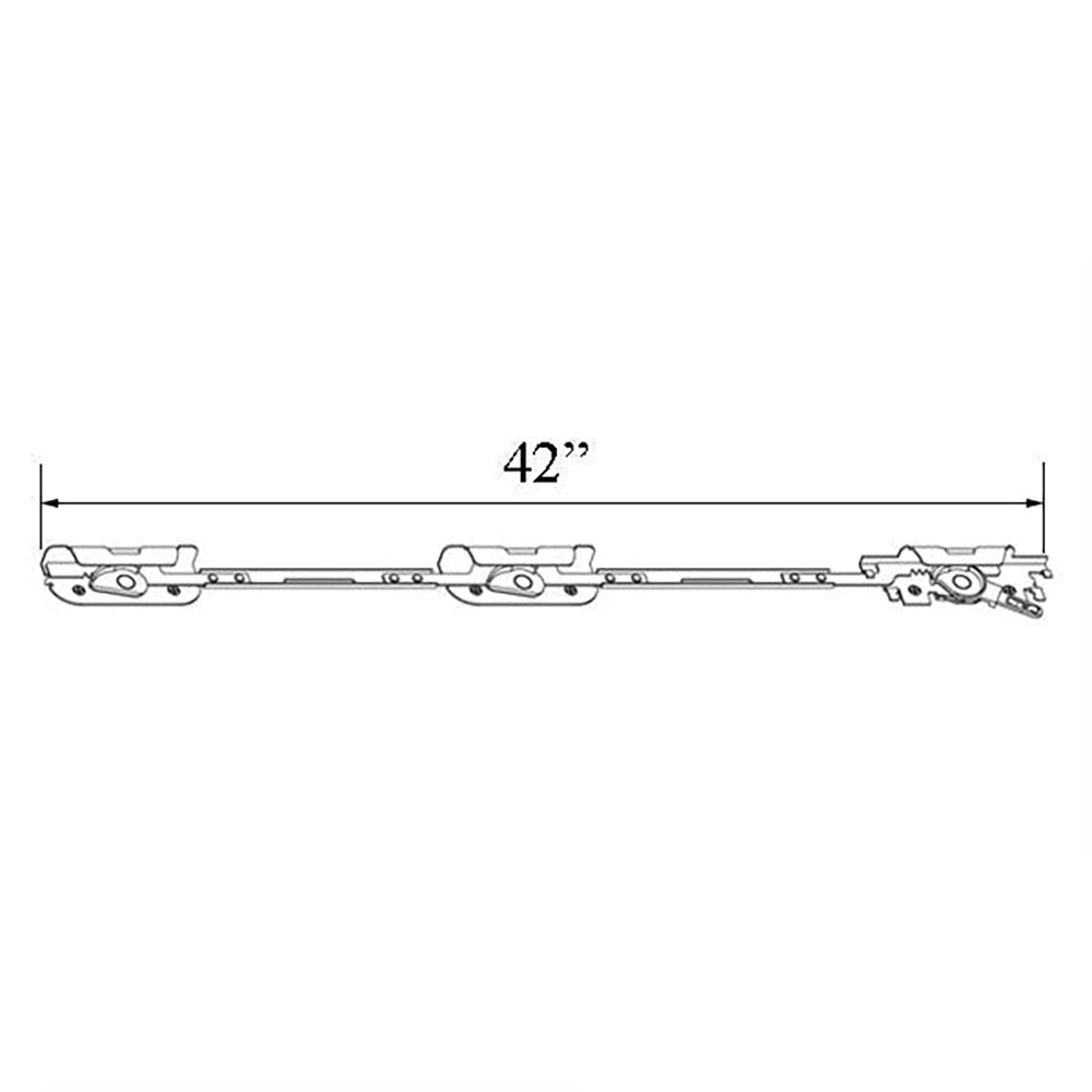 Andersen Perma-Shield Improved/E-Z Casement Lock - Triple/Long (Impact Resistant) - Right