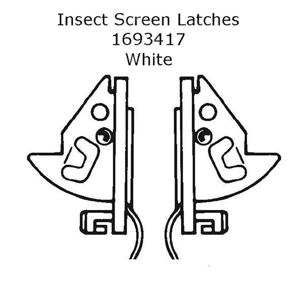 Andersen Perma-Shield Narroline Windows – Loquets moustiquaires – Blanc