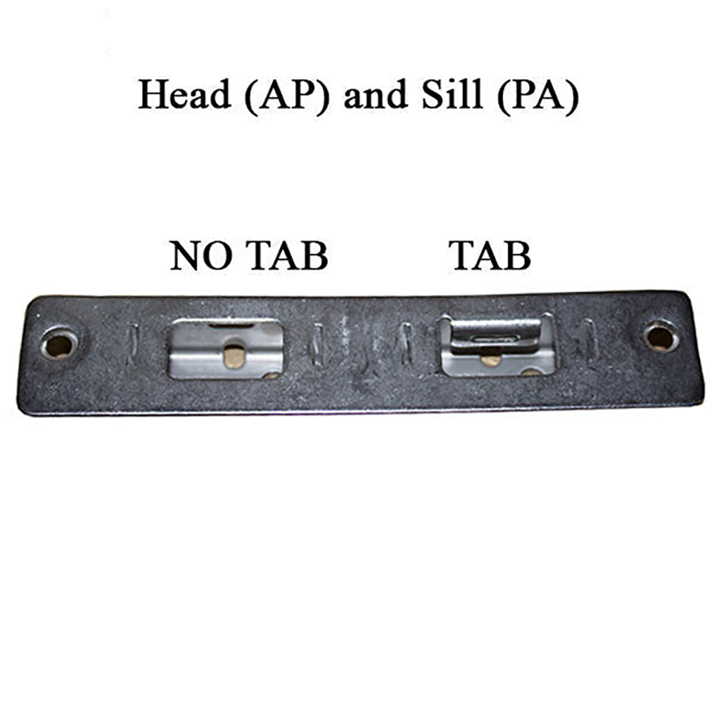 Andersen Receiver Head (AP) and Sill (PA) - Flush Bolt