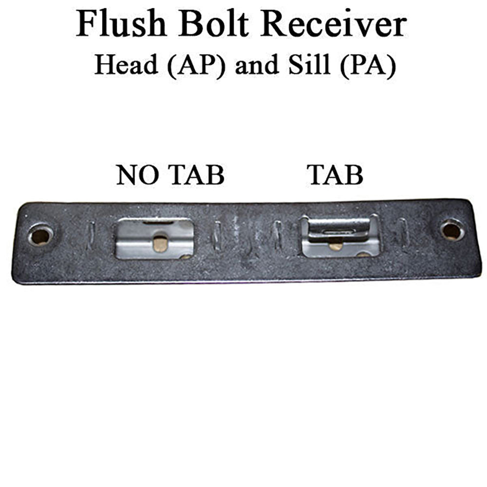 Andersen Receiver Head (AP) and Sill (PA) - Flush Bolt