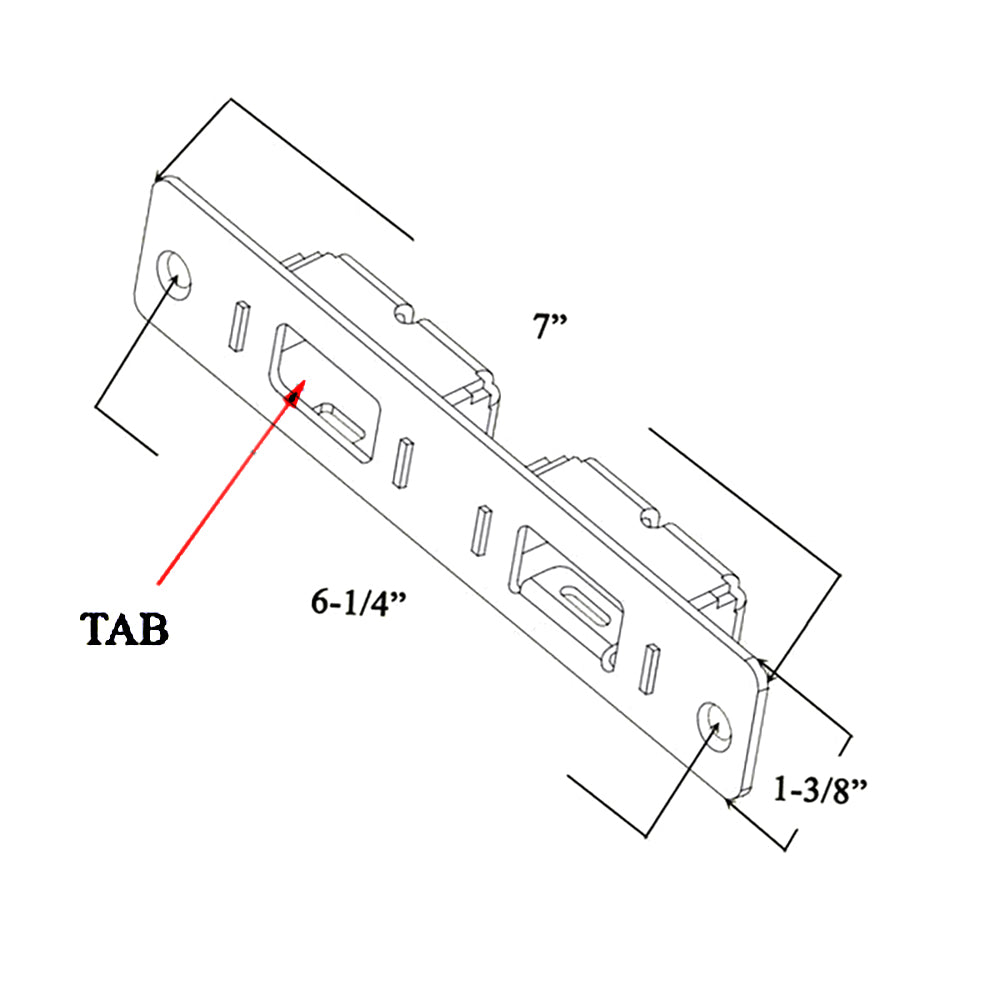 Andersen Receiver Head (AP) and Sill (PA) - Flush Bolt