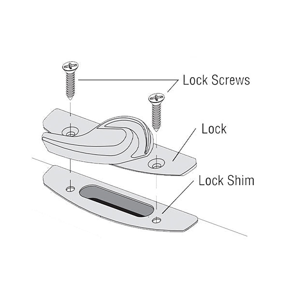 Andersen Sash Lock Shim for Perma-Shield Narroline Window in Stone color