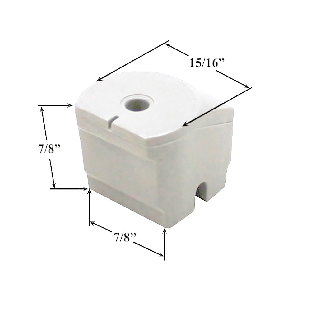 Andersen Screen Latch Spacer for Active Door in White