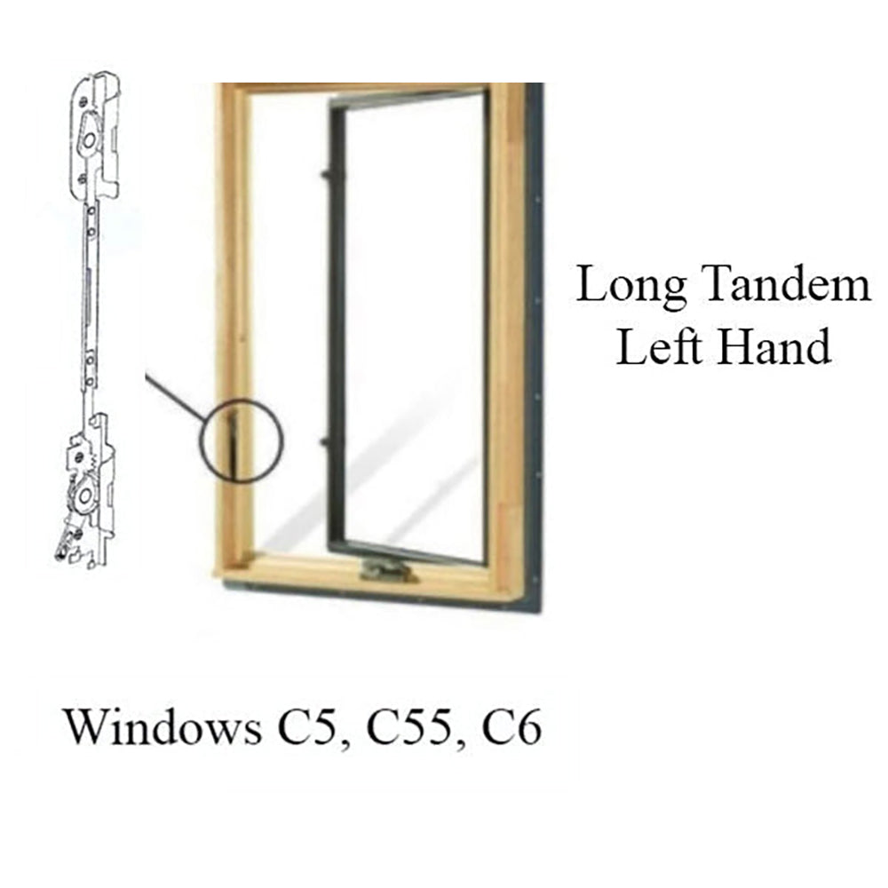 Andersen Tandem Replacement Casement Lock, Long, Left Hand