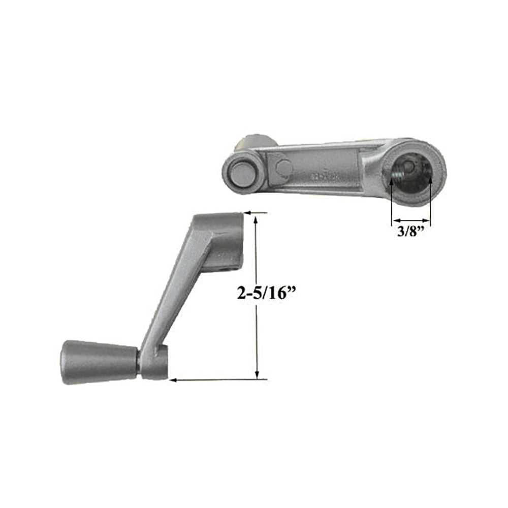 Andersen Window Perma-Shield Crank Handle - Silver