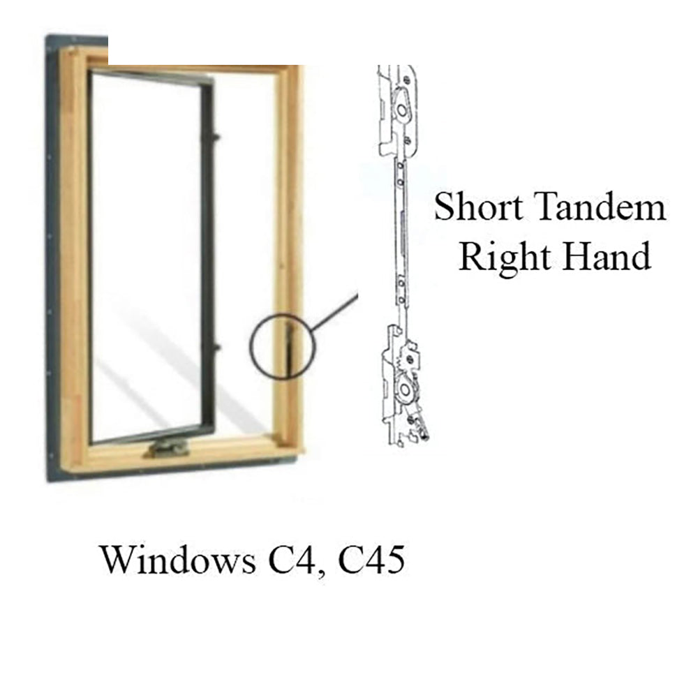 Andersen Window Short/Tandem Lock, Flushmount, E-Z Casement RH