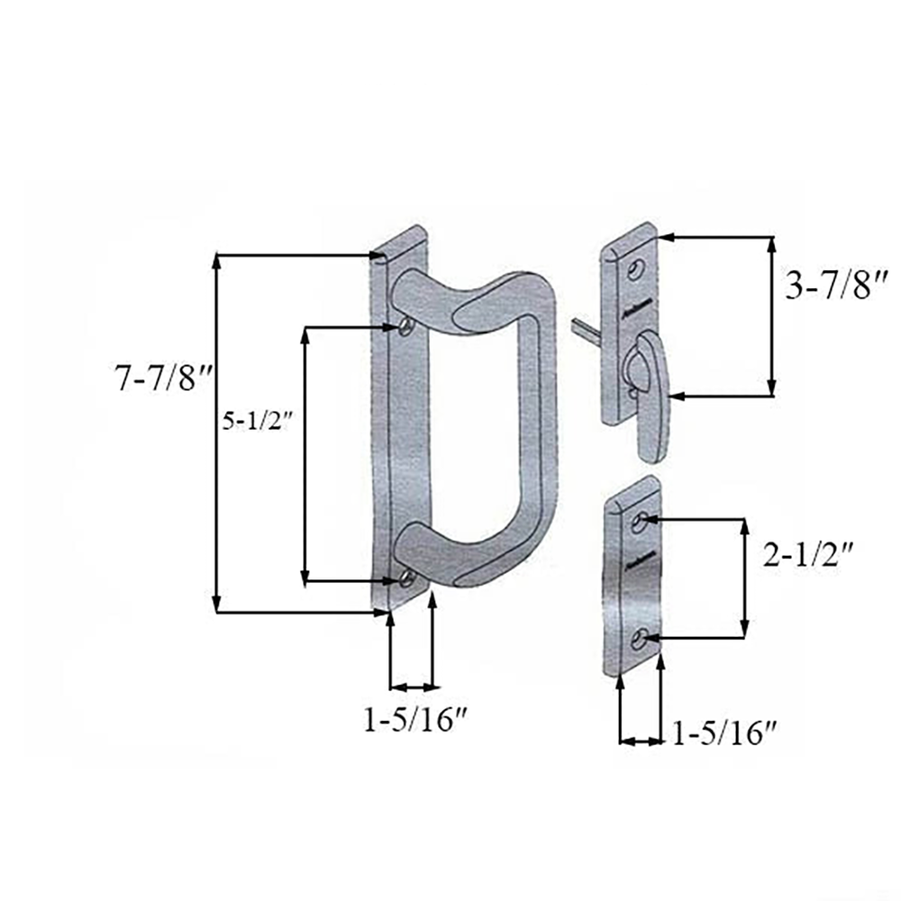 Anvers 2 Panel Complete Gliding Door Trim Set