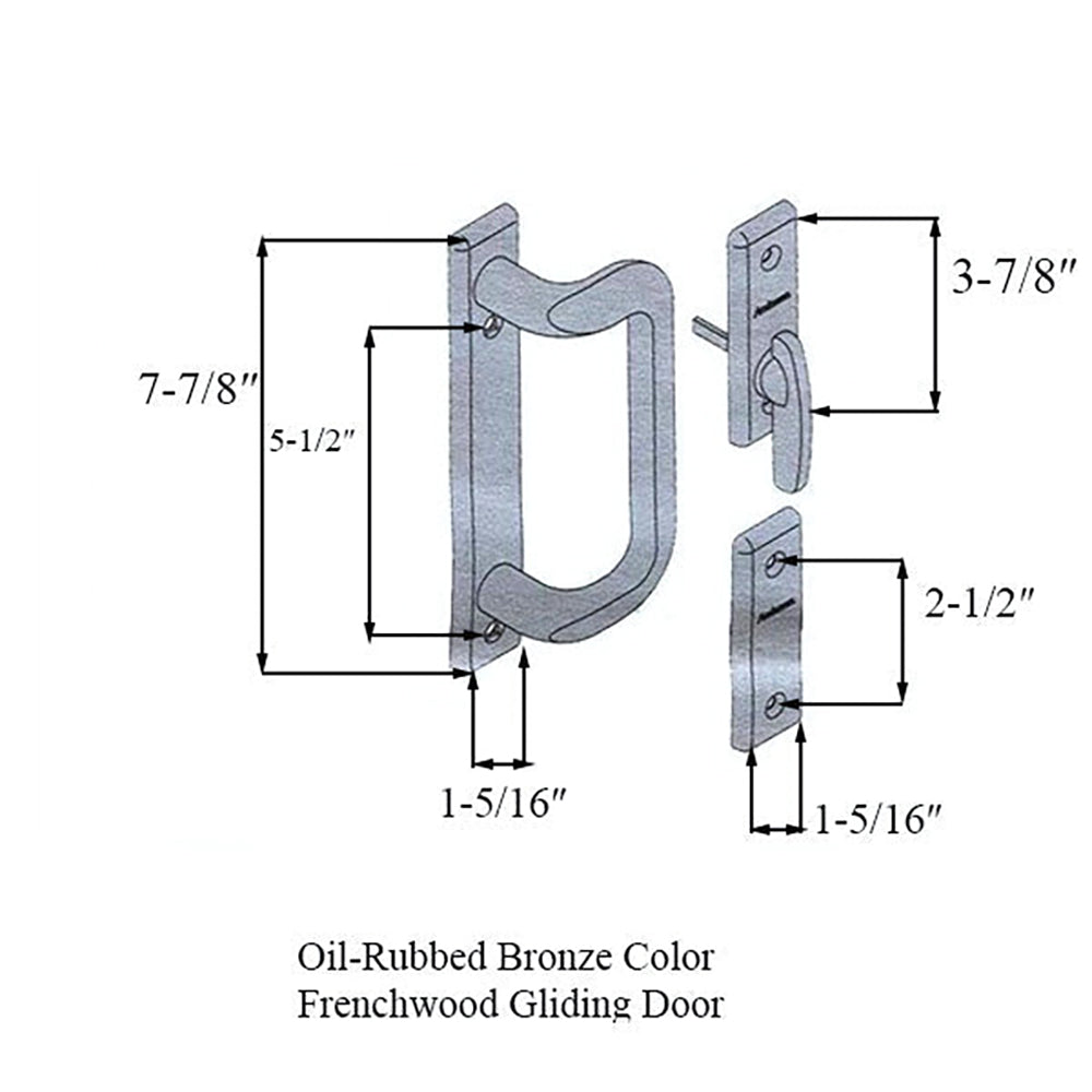 Anvers 4 Panel Complete Gliding Door Trim Set