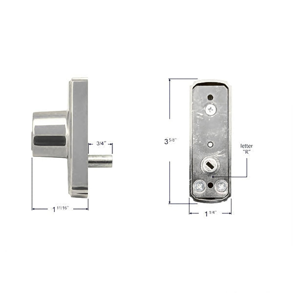 Anvers Exterior Gliding Door Keyed Lock