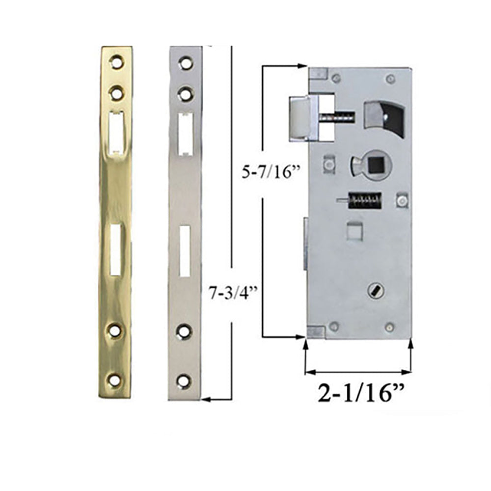 Blemished Andersen Poignée de contre-porte traditionnelle pour portes à âme en bois - Nickel satiné