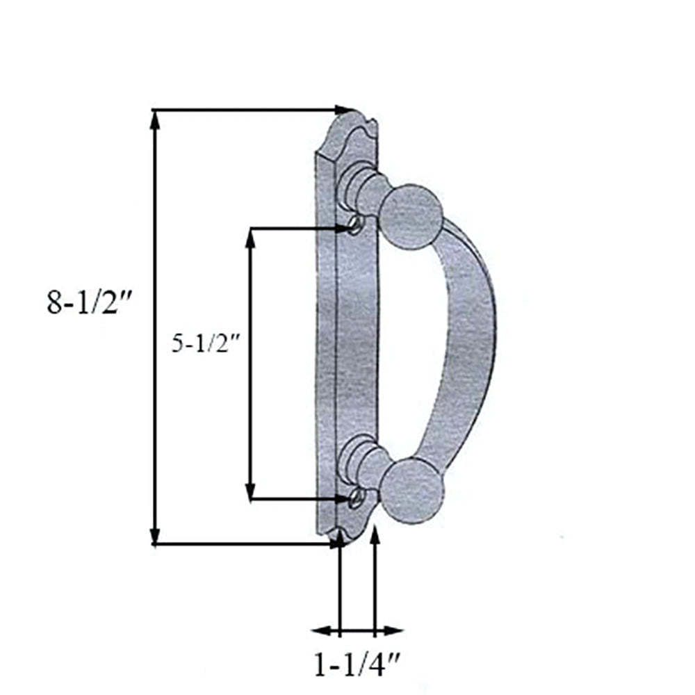 Encio Single Gliding Patio Door Handle
