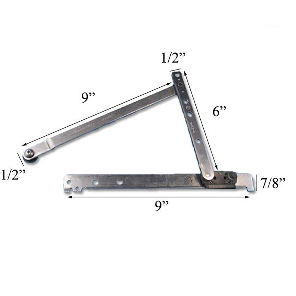 Enhanced Casement Split Arm Hinge, Sill, Left, 1995-98