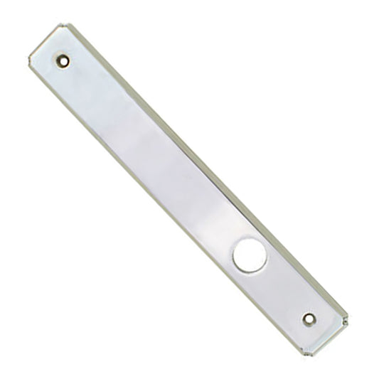 Escutcheon Plate, Newbury Exterior Passive Door - Polished Chrome