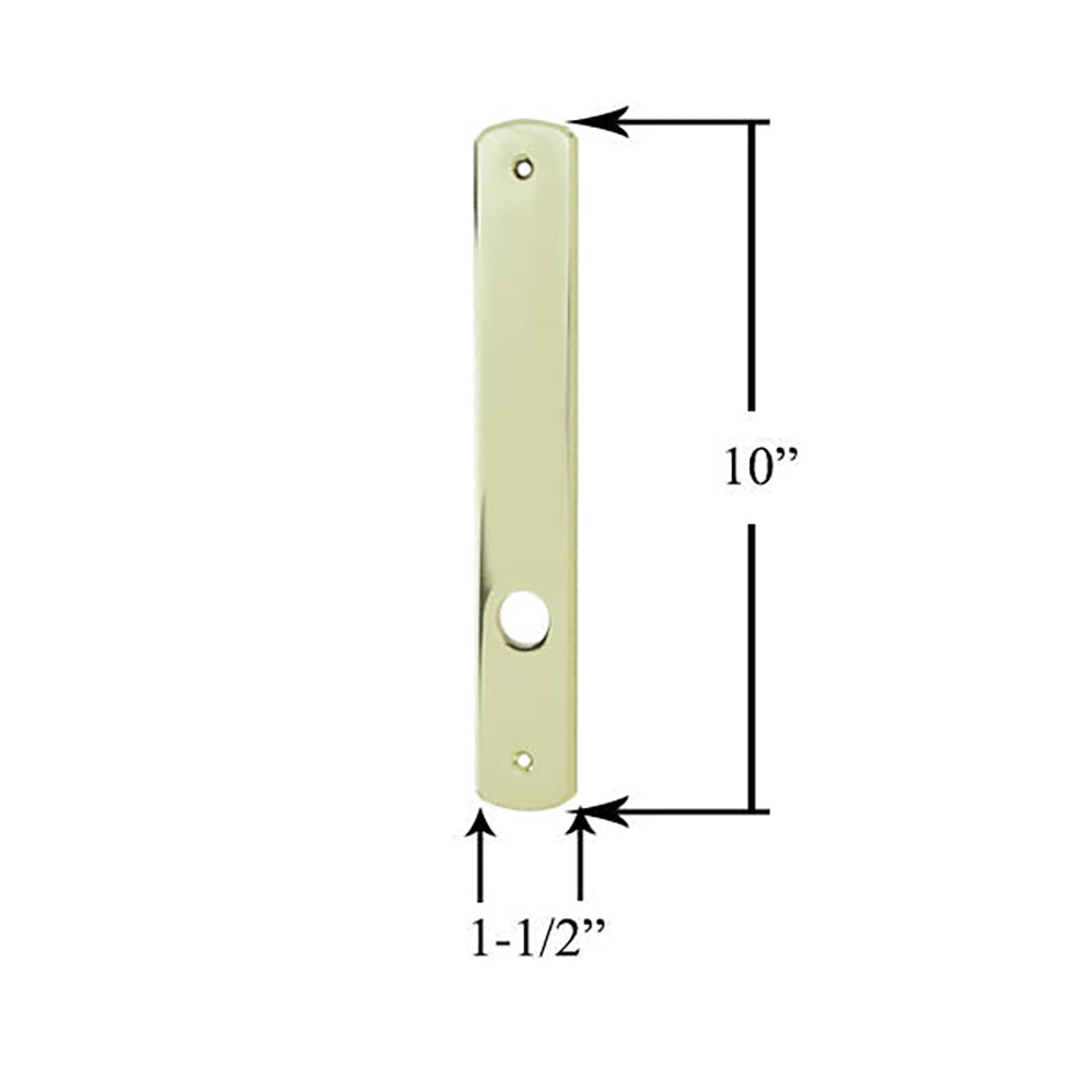 Escutcheon Plate, Passive Exterior, Andersen - HP Brass