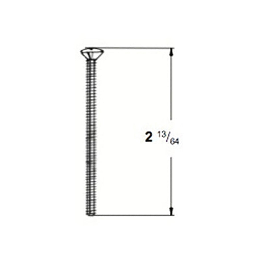 Escutcheon Plate Screw, Old Style 4mm x 56mm - Antique Brass