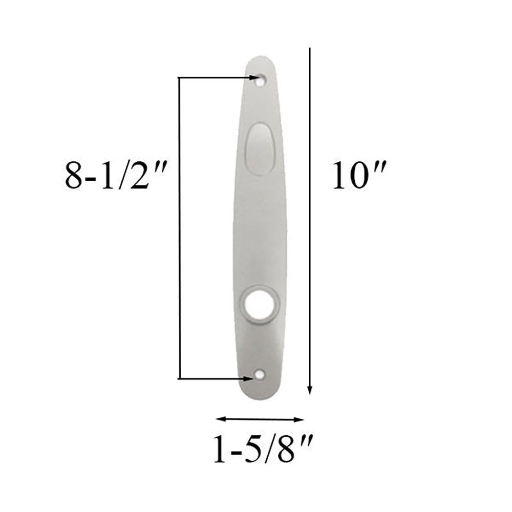 Escutcheon Plate - Tribeca Passive Handle Set - White