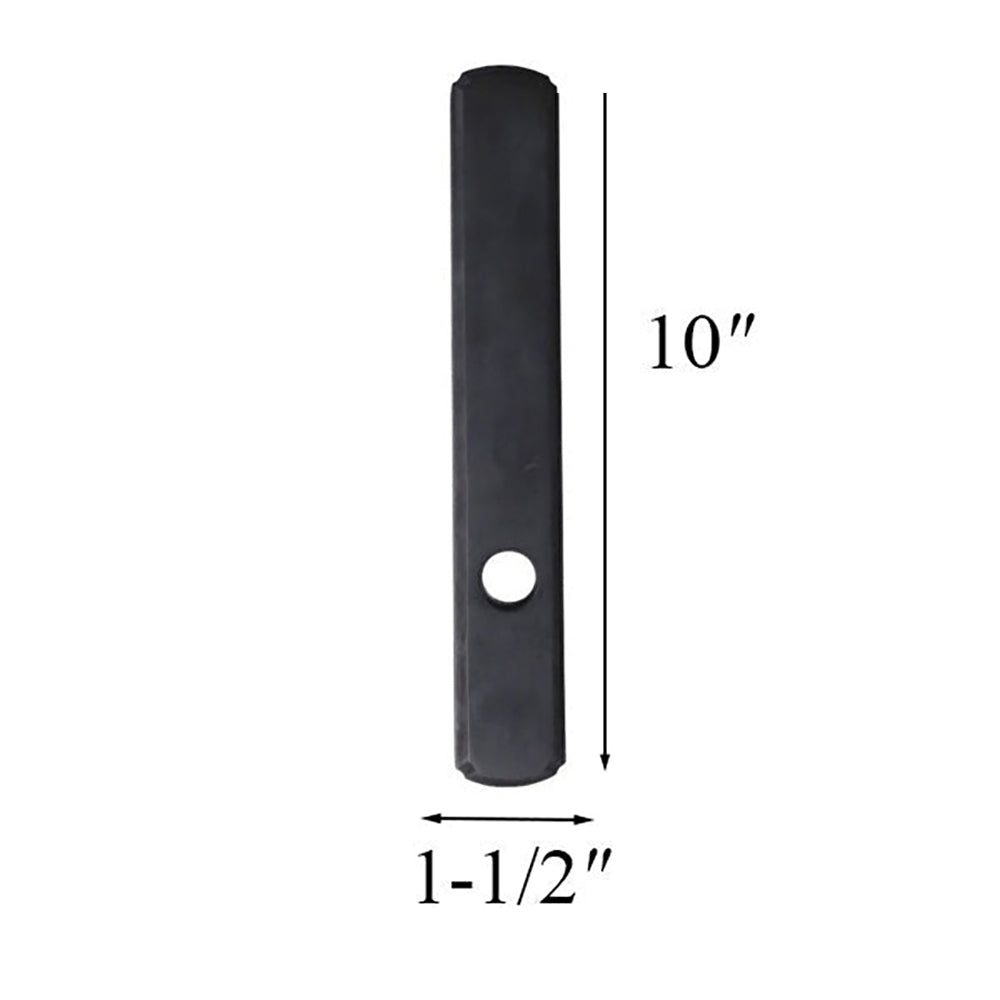 Exterior Escutcheon Plate - Passive - Newbury with Oil Rubbed Bronze finish