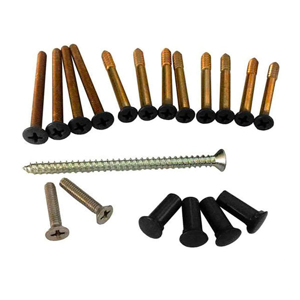 Gliding Door Trim Set Screw Package - Black