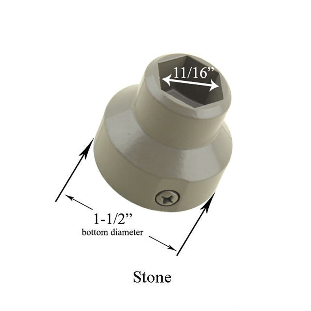 Hex Socket Adapter for Roof Window - Stone