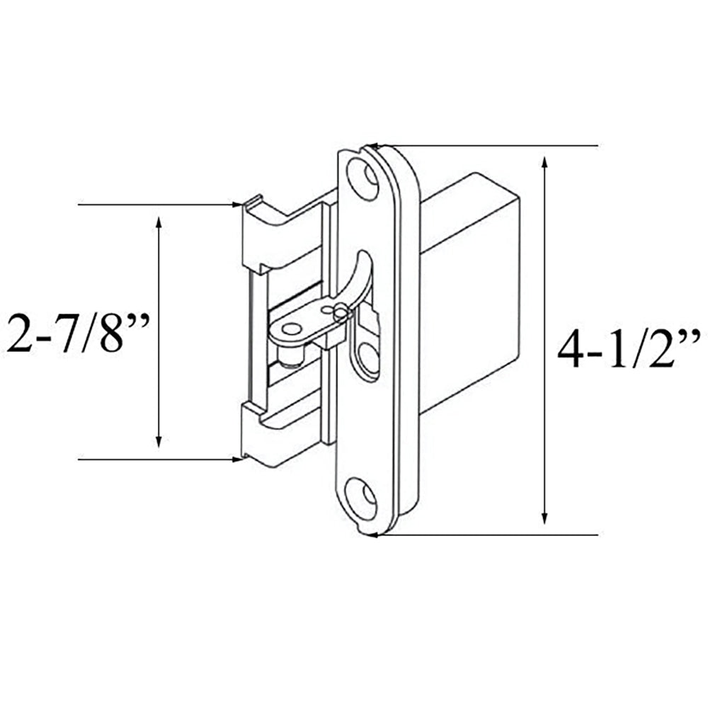 Hinge Receiver, Andersen Frenchwood Outswing Door - Terratone