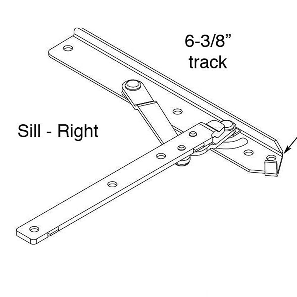 Hinge, Sill, Right 22 Inch  Standard Andersen Casement Enhanced