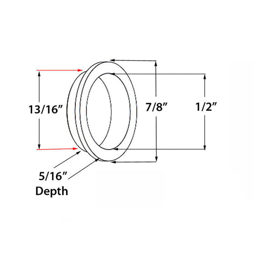 Hinged Trim Set Screw Pack, Albany - Black