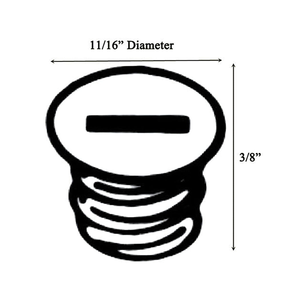 Andersen Hole Plug for Frenchwood Gliding Doors Adjustment Hole in White