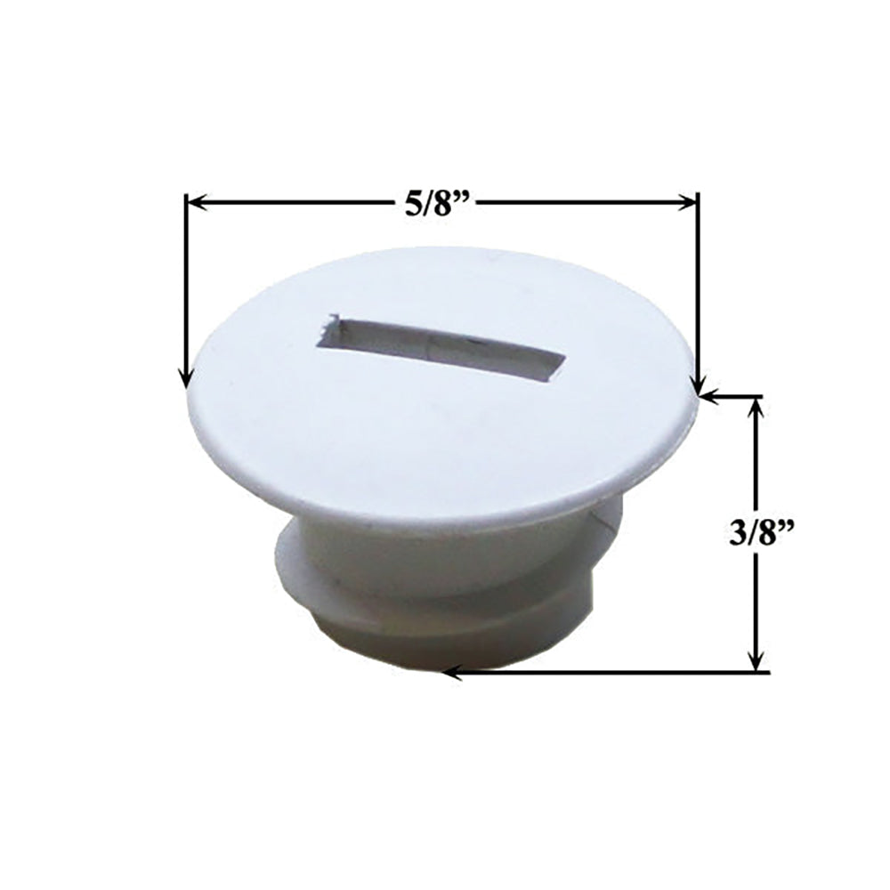 Andersen Gliding Door Tandem Roller Adjuster Hole Plug in White