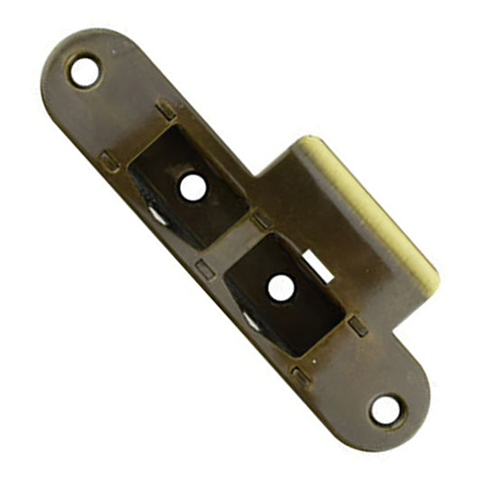 Latch and DeadBolt Receiver, Right Hand - Ant. Brass