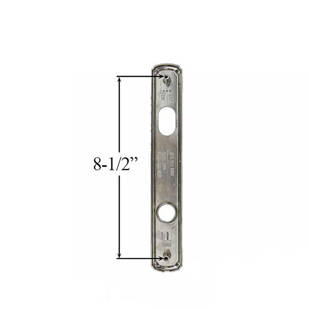 Andersen Newbury Active Exterior Escutcheon Plate in Satin Nickel