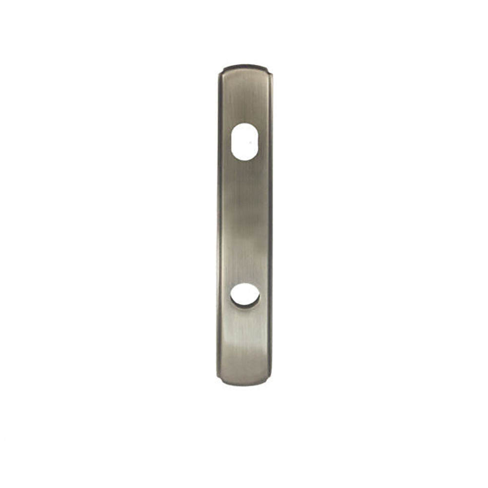 Newbury Passive Exterior Escutcheon Plate in Satin Nickel