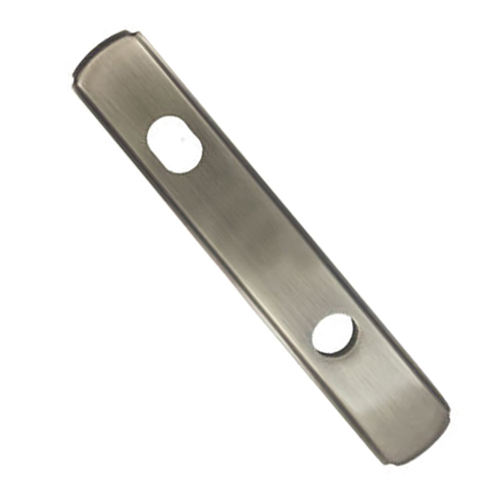 Newbury Passive Exterior Escutcheon Plate in Satin Nickel