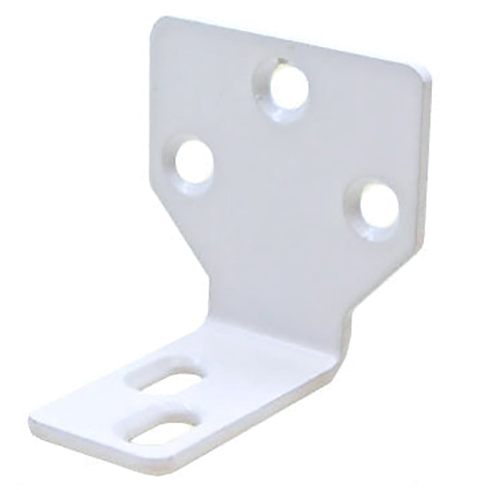 Non-Handed Stationary Panel Bracket Clip with Screws for Frenchwood Gliding Patio Door in White