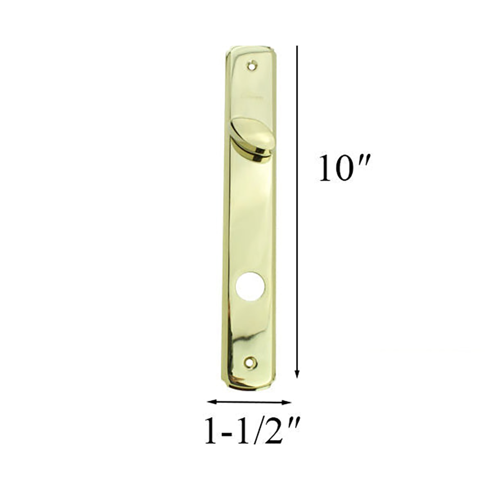 Parts- Escutcheon Plate, Active Panel - H.P. Bright Brass