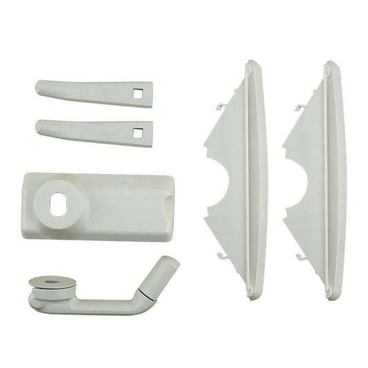 Perma-Shield Casement Awning Folding Hardware Pack in White