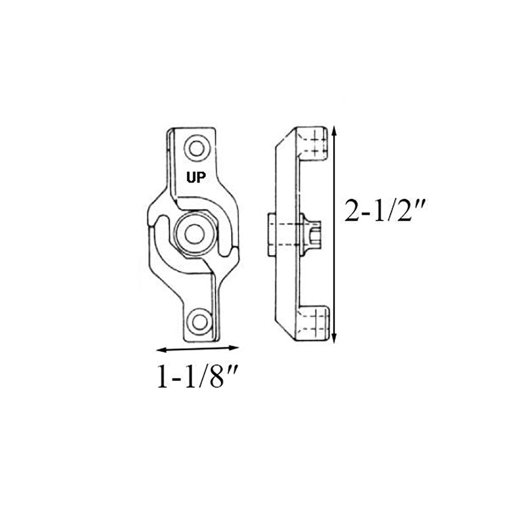 Right Hand Sash Lock Housing, Andersen Perma-Shield Gliding Window