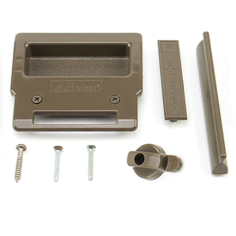 Screen Handle and Lock Kit, Andersen 4 Pieces - Stone