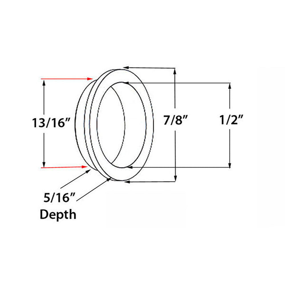 Screw Pack 1/2 Inch Diameter, Newbury Series - Satin Nickel