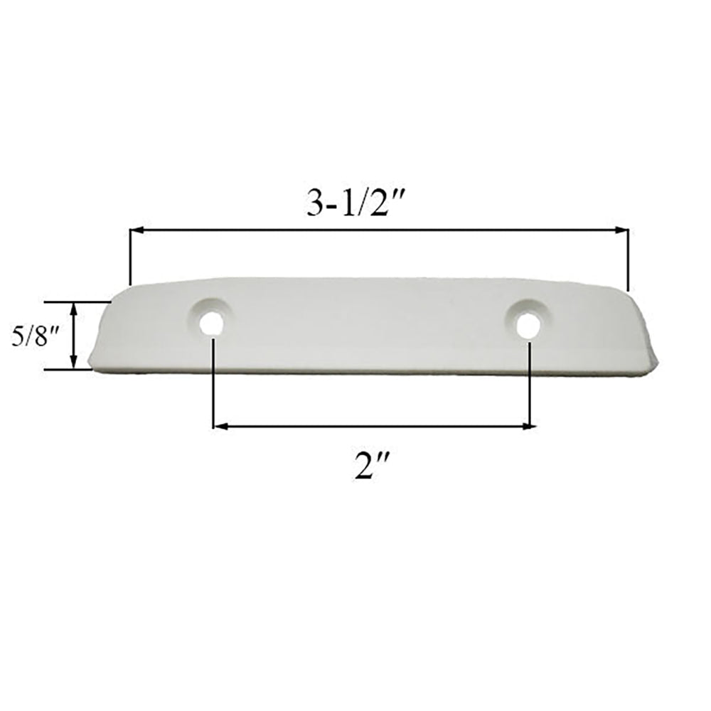 Shim / Spacer, Andersen Double Hung Sash Lock keeper - white