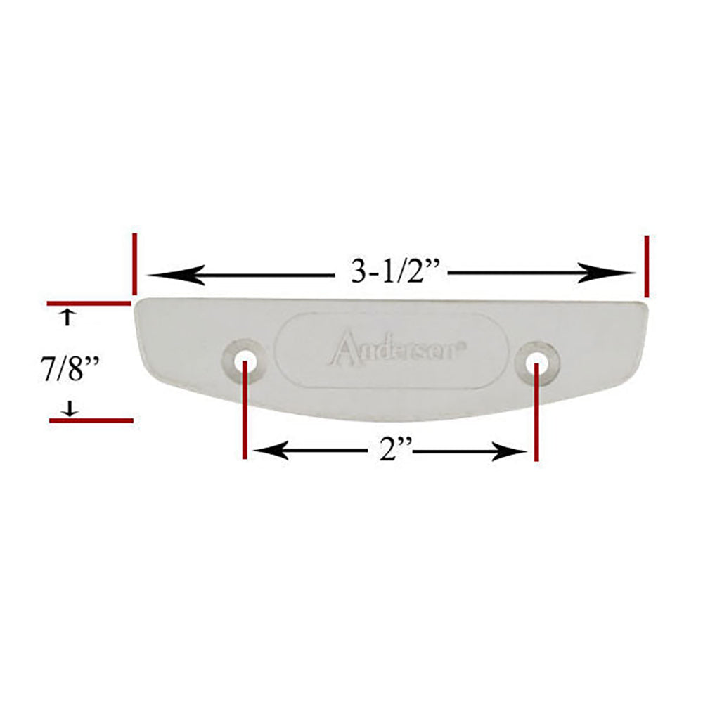 Shim / Spacer, Andersen double hung Sash Lock - White