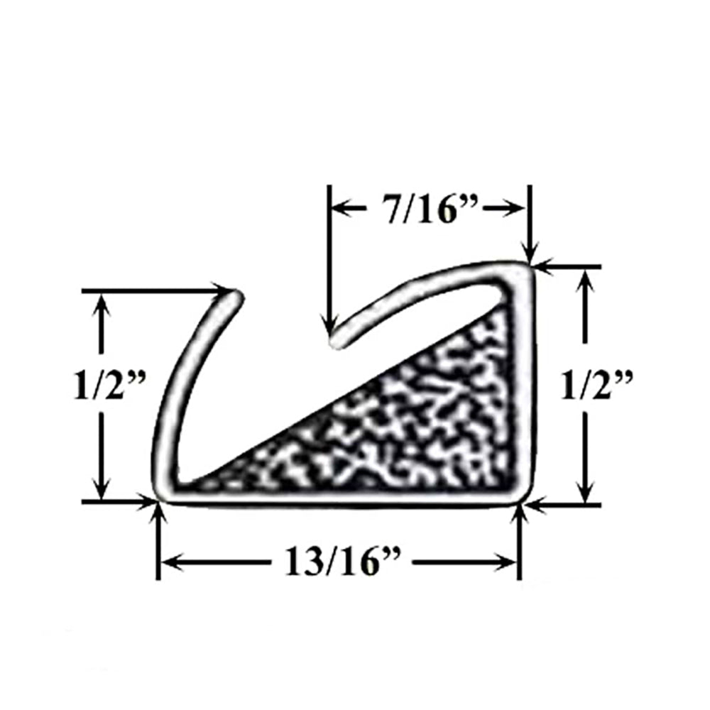 Side Jamb Weatherstrip for 6 foot 8 inche Door Height